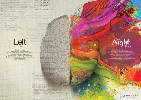 illustration creativité cerveau